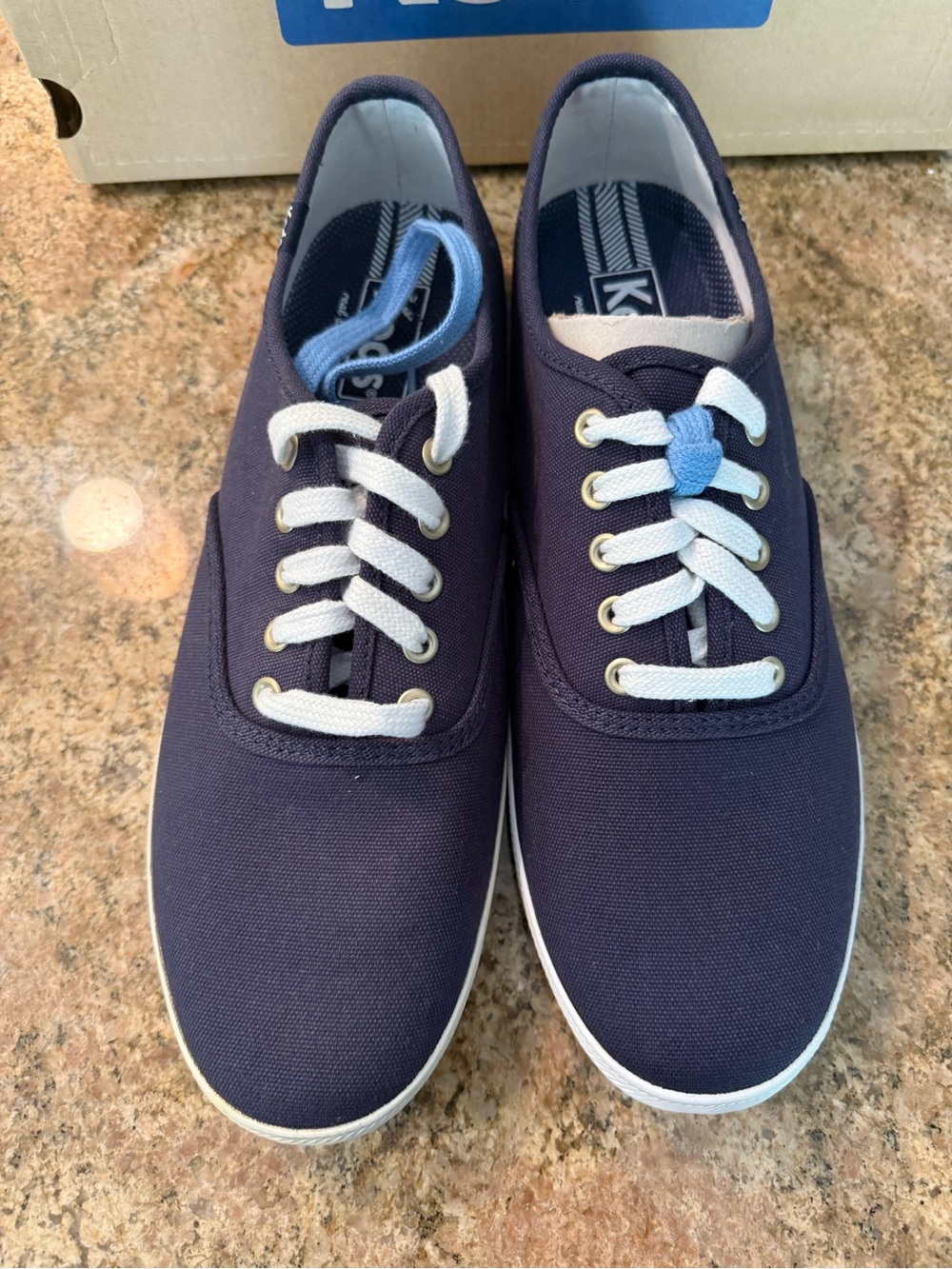 Keds Champion 11.5M Navy Canvas Sneakers with box - Picture 2 of 5